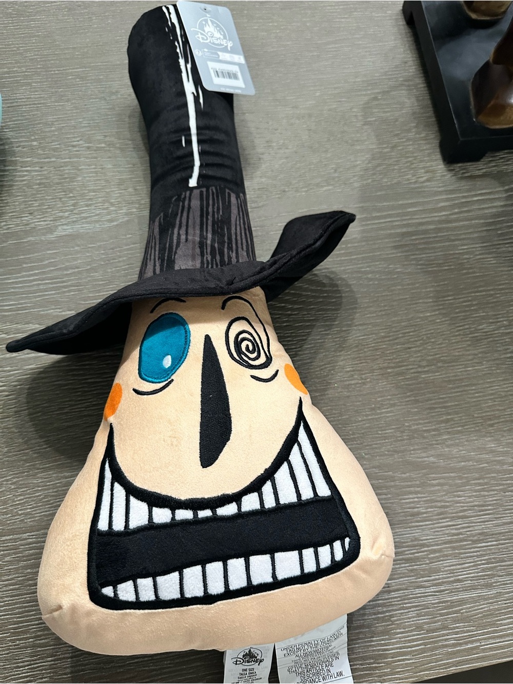 The mayor plush pillow from Disney parks.
